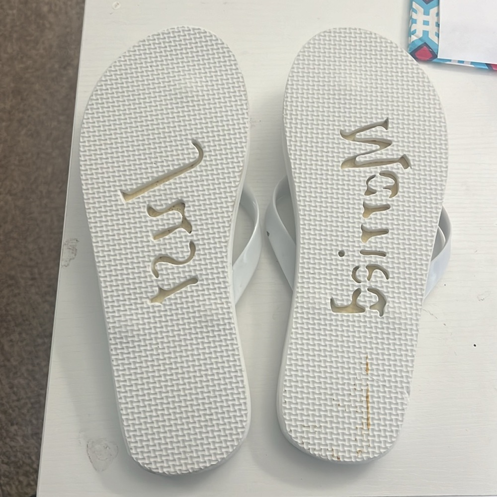 Just Married flip flops